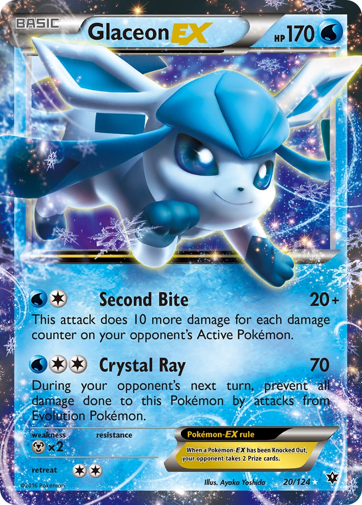 Glaceon EX (20/124) [XY: Fates Collide] | Total Play