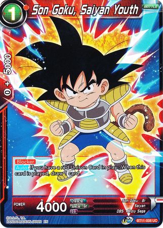 Son Goku, Saiyan Youth (BT11-008) [Vermilion Bloodline 2nd Edition] | Total Play