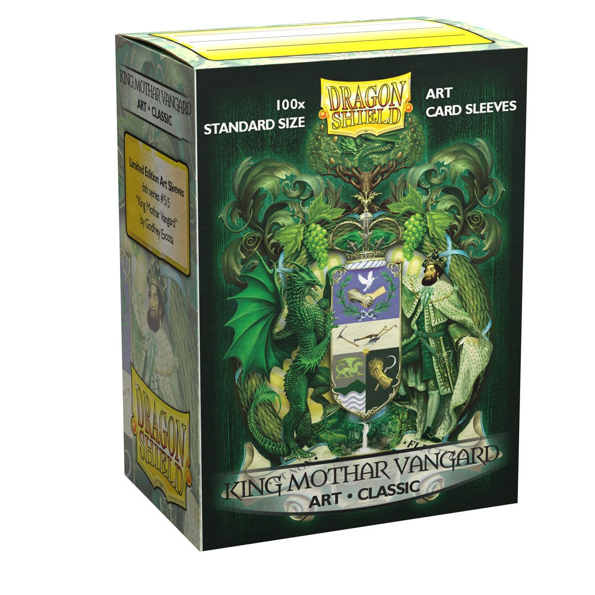 Dragon Shield: Standard 100ct Brushed Art Sleeves - King Mothar Vanguard (Classic) | Total Play