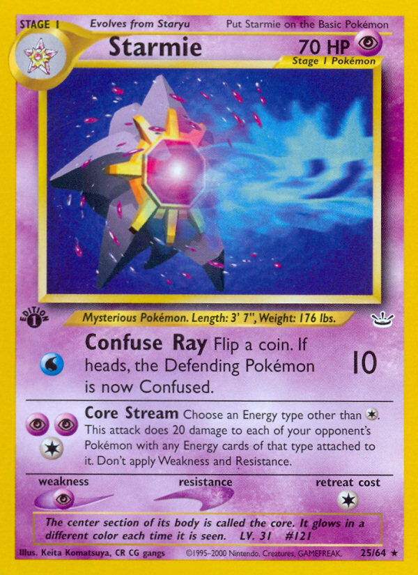 Starmie (25/64) [Neo Revelation 1st Edition] | Total Play