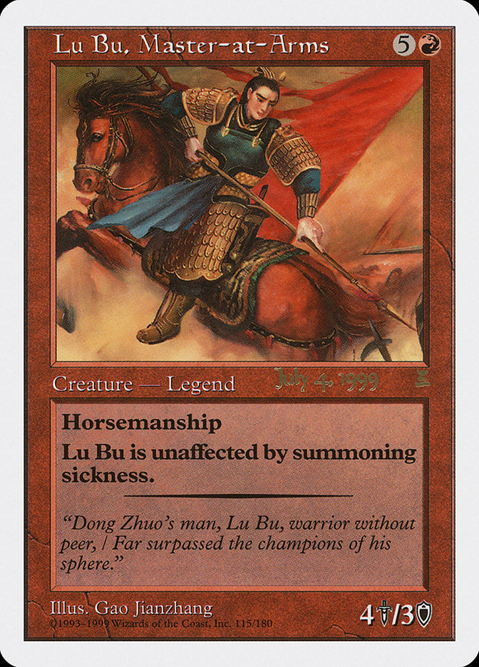 Lu Bu, Master-at-Arms (July 4, 1999) [Portal Three Kingdoms Promos] | Total Play