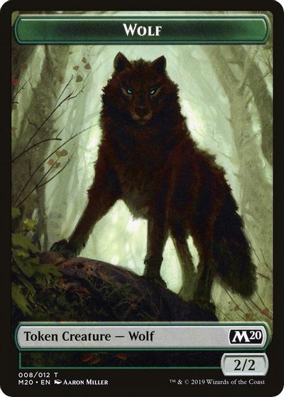Wolf Double-Sided Token [Challenger Decks 2020 Tokens] | Total Play