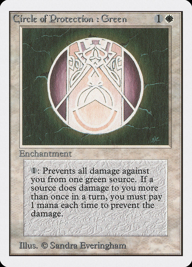 Circle of Protection: Green [Unlimited Edition] | Total Play