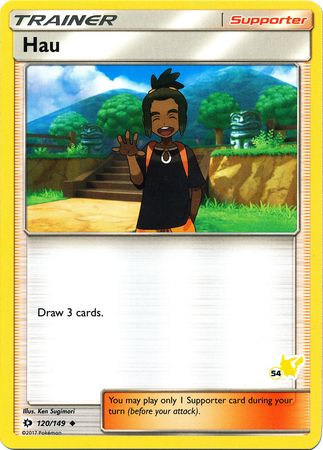 Hau (120/149) (Pikachu Stamp #54) [Battle Academy 2020] | Total Play