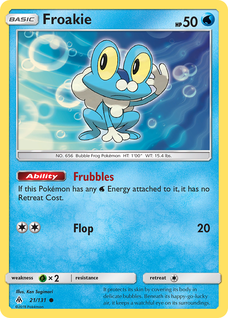 Froakie (21/131) [Sun & Moon: Forbidden Light] | Total Play