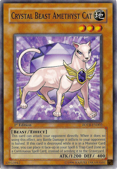 Crystal Beast Amethyst Cat [FOTB-EN002] Common | Total Play