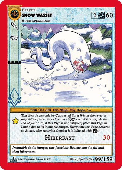 Snow Wasset [Cryptid Nation: First Edition] | Total Play