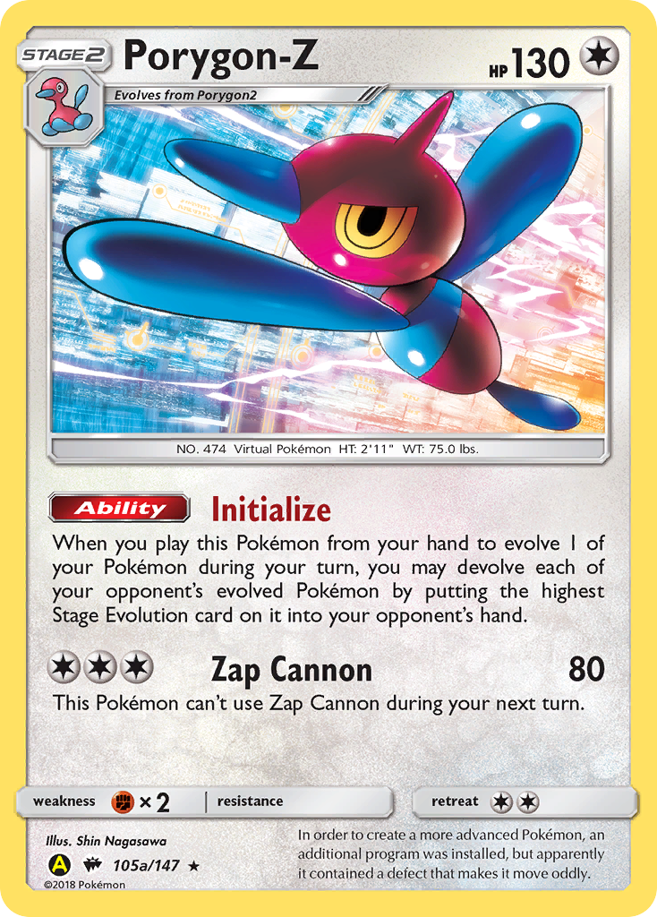 Porygon-Z (105a/147) (Alternate Art Promo) [Sun & Moon: Burning Shadows] | Total Play