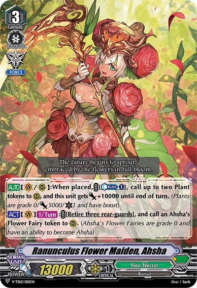 Ranunculus Flower Maiden, Ahsha (V-TD12/001EN) [Ahsha] | Total Play