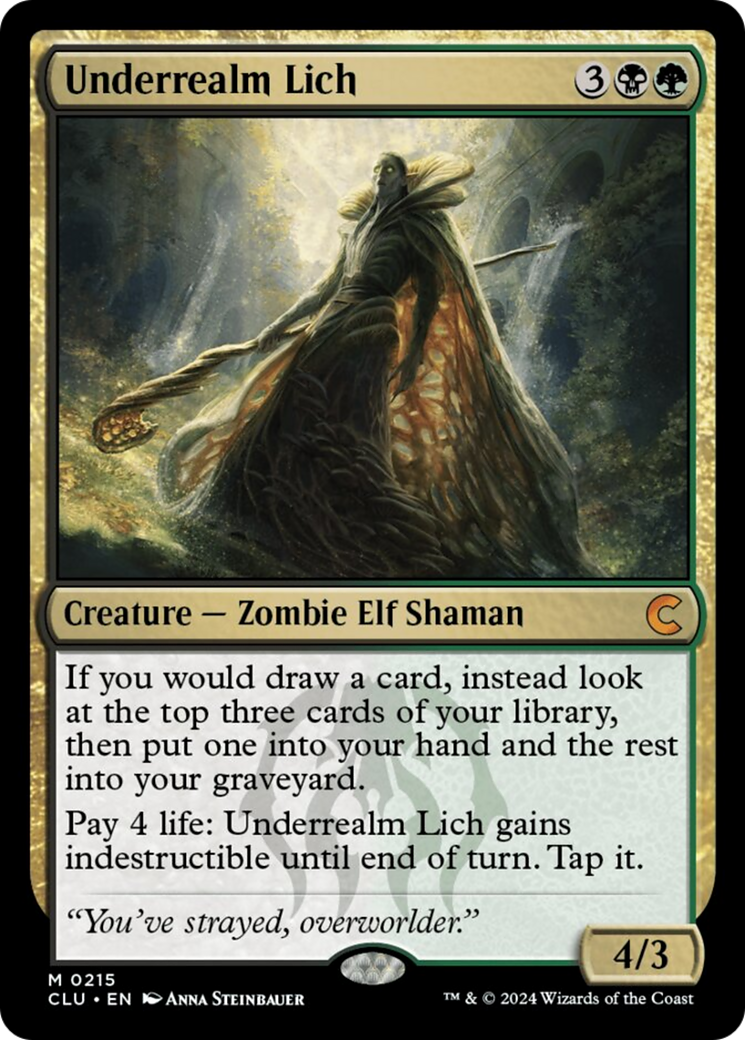 Underrealm Lich [Ravnica: Clue Edition] | Total Play