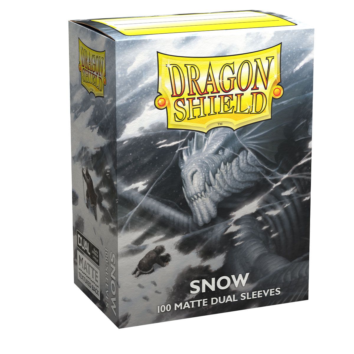 Dragon Shield: Standard 100ct Sleeves - Snow (Dual Matte) | Total Play