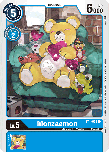 Monzaemon [BT1-038] (Tournament Pack) [Release Special Booster Ver.1.0 Promos] | Total Play