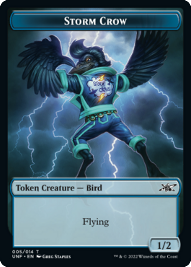 Squirrel // Storm Crow Double-Sided Token [Unfinity Tokens] | Total Play