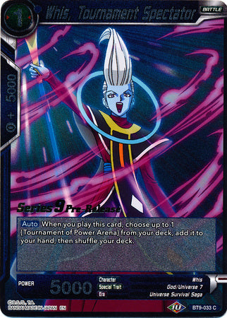 Whis, Tournament Spectator (BT9-033) [Universal Onslaught Prerelease Promos] | Total Play