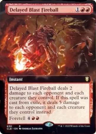 Delayed Blast Fireball (Extended Art) [Commander Legends: Battle for Baldur's Gate] | Total Play