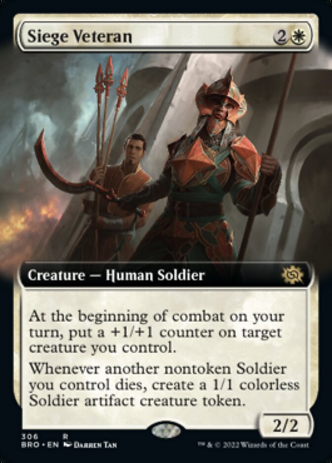 Siege Veteran (Extended Art) [The Brothers' War] | Total Play