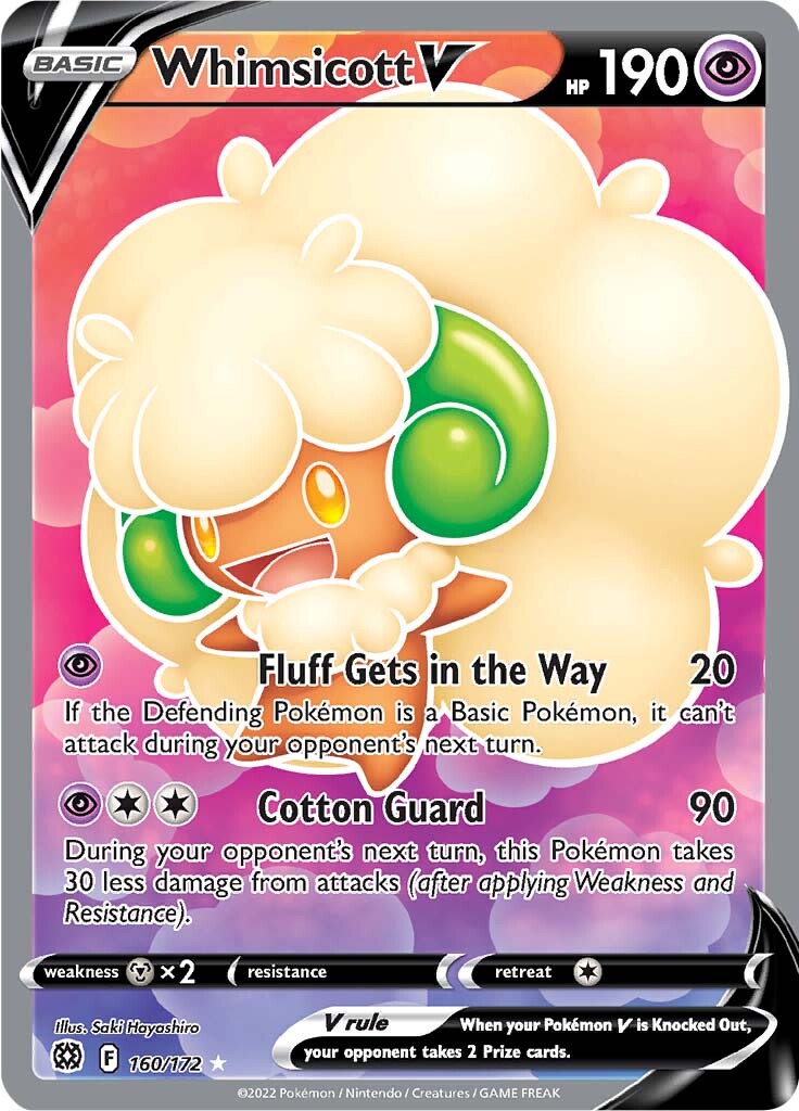 Whimsicott V (160/172) [Sword & Shield: Brilliant Stars] | Total Play