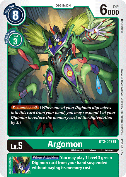 Argomon [BT2-047] (Alternate Art) [Release Special Booster Ver.1.5] | Total Play