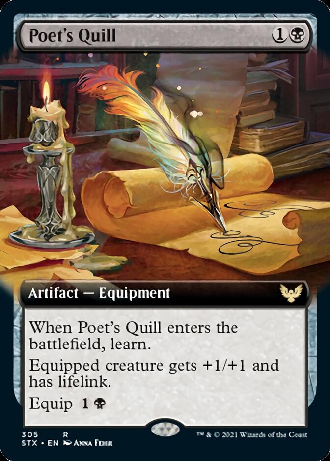 Poet's Quill (Extended Art) [Strixhaven: School of Mages] | Total Play