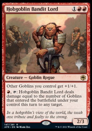 Hobgoblin Bandit Lord (Promo Pack) [Dungeons & Dragons: Adventures in the Forgotten Realms Promos] | Total Play