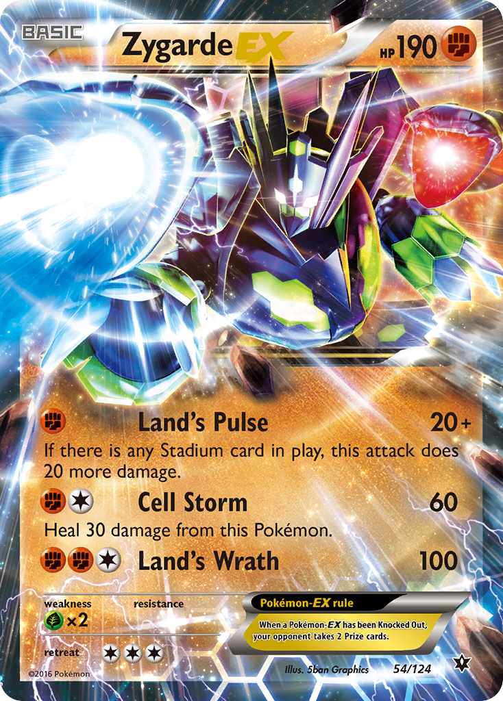 Zygarde EX (54/124) [XY: Fates Collide] | Total Play