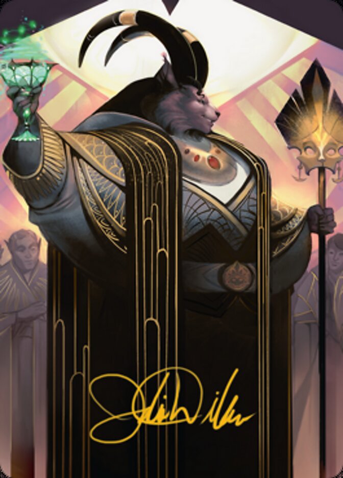 Jetmir, Nexus of Revels 2 Art Card (Gold-Stamped Signature) [Streets of New Capenna Art Series] | Total Play