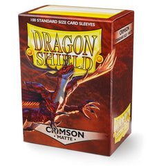 Dragon Shield: Standard 100ct Sleeves - Crimson (Matte) | Total Play