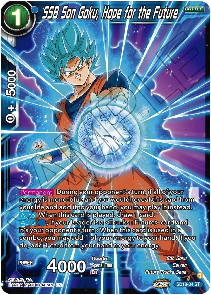SSB Son Goku, Hope for the Future (SD18-04) [Dawn of the Z-Legends] | Total Play