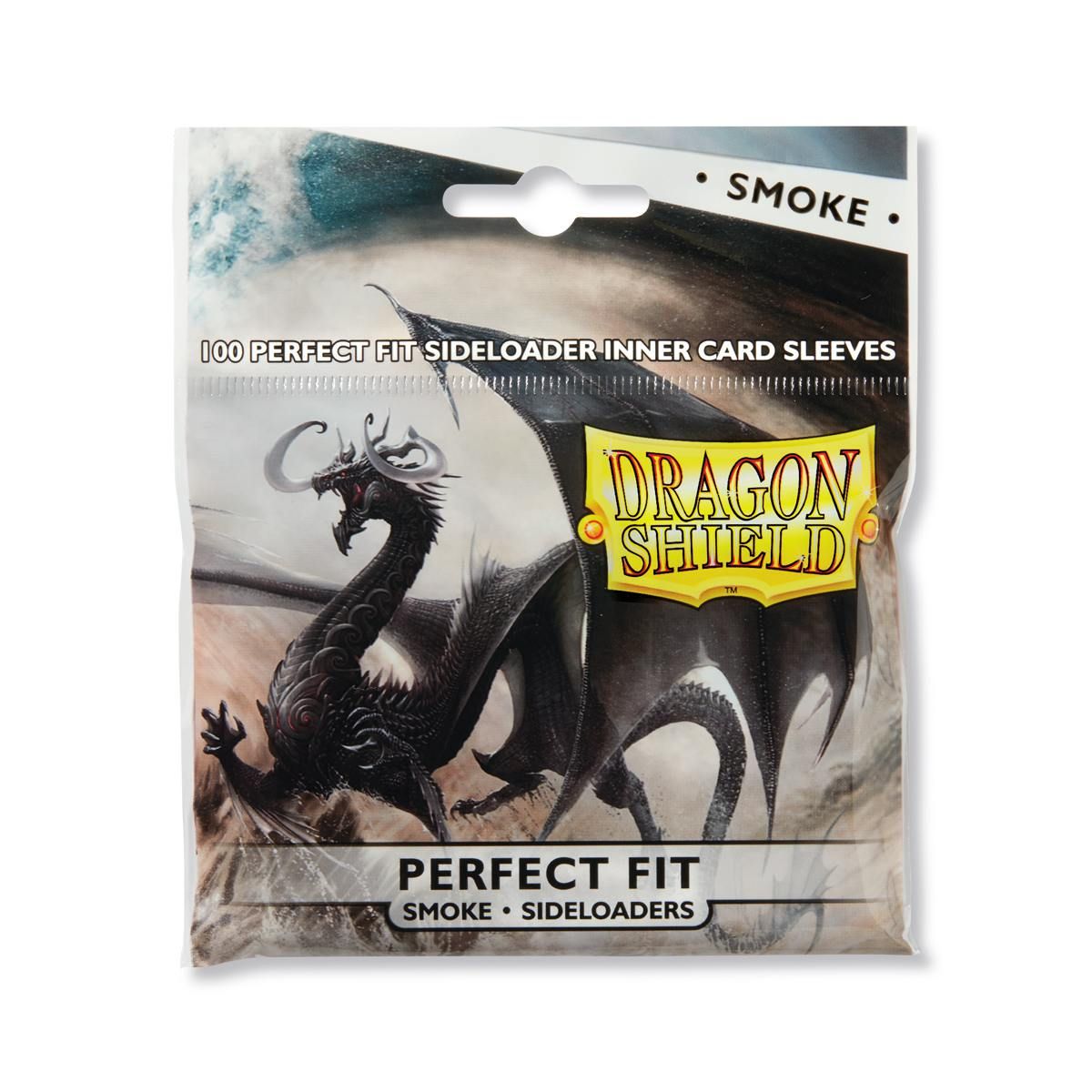 Dragon Shield: Standard Size 100ct Inner Sleeves - Perfect Fit Sideloader (Smoke 'Shinon') | Total Play