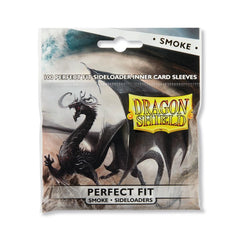 Dragon Shield: Standard Size 100ct Inner Sleeves - Perfect Fit Sideloader (Smoke 'Shinon') | Total Play