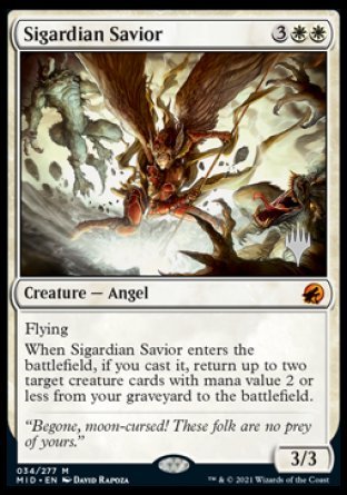 Sigardian Savior (Promo Pack) [Innistrad: Midnight Hunt Promos] | Total Play