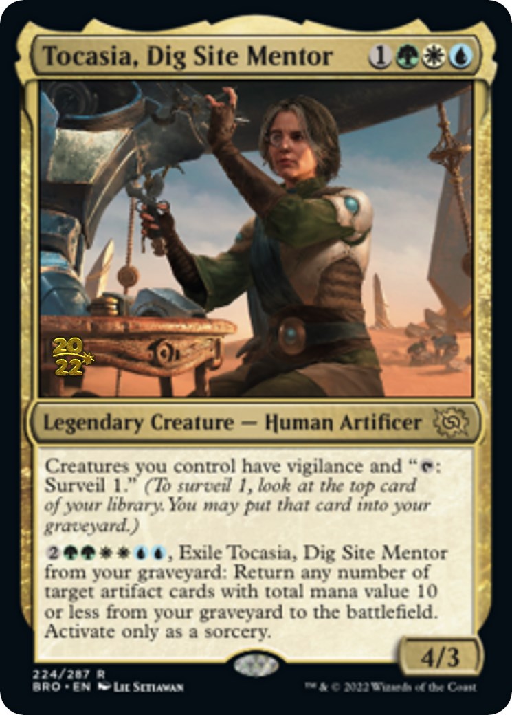 Tocasia, Dig Site Mentor [The Brothers' War Prerelease Promos] | Total Play