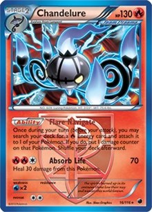 Chandelure (16/116) (Theme Deck Exclusive) [Black & White: Plasma Freeze] | Total Play