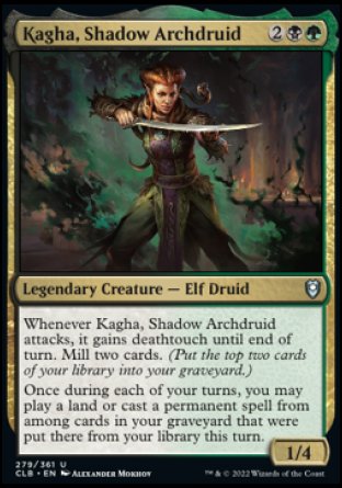 Kagha, Shadow Archdruid [Commander Legends: Battle for Baldur's Gate] | Total Play