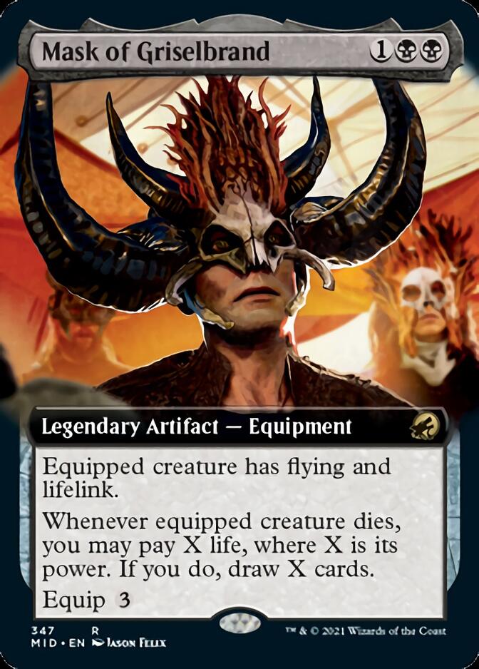 Mask of Griselbrand (Extended Art) [Innistrad: Midnight Hunt] | Total Play