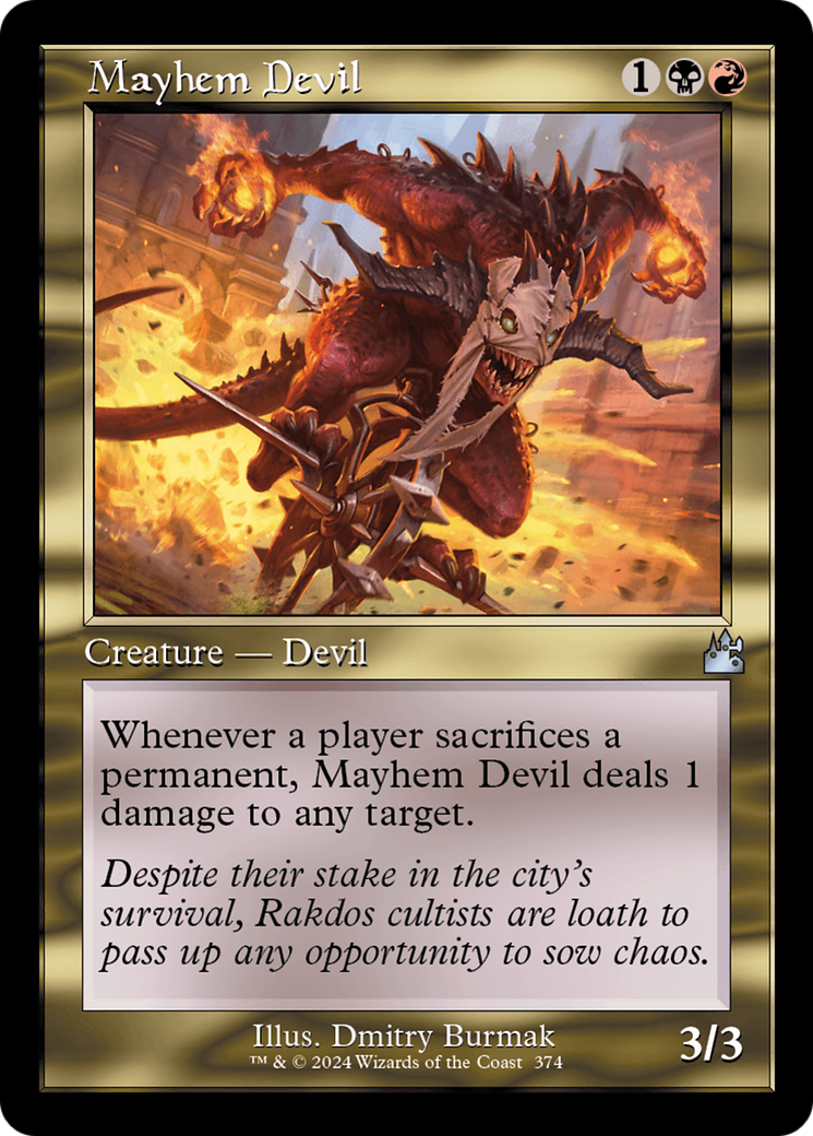 Mayhem Devil (Retro Frame) [Ravnica Remastered] | Total Play