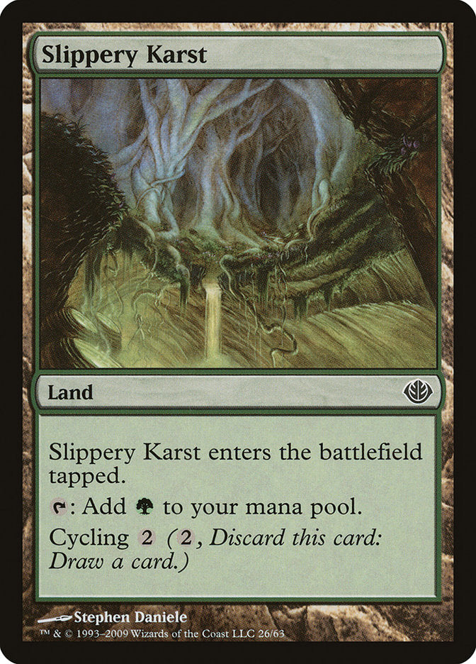 Slippery Karst [Duel Decks: Garruk vs. Liliana] | Total Play