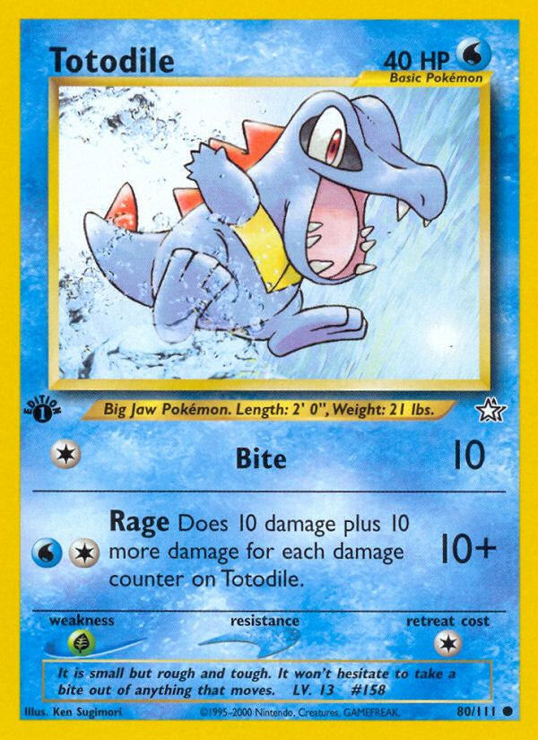 Totodile (80/111) [Neo Genesis 1st Edition] | Total Play