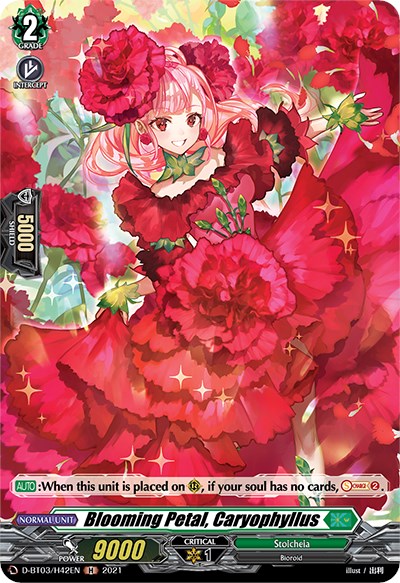 Blooming Petal, Caryophyllus (D-BT03/H42EN) [Advance of Intertwined Stars] | Total Play
