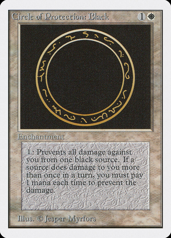 Circle of Protection: Black [Unlimited Edition] | Total Play