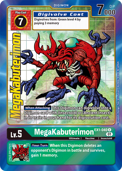 MegaKabuterimon [EX1-040] (Alternate Art) [Classic Collection] | Total Play
