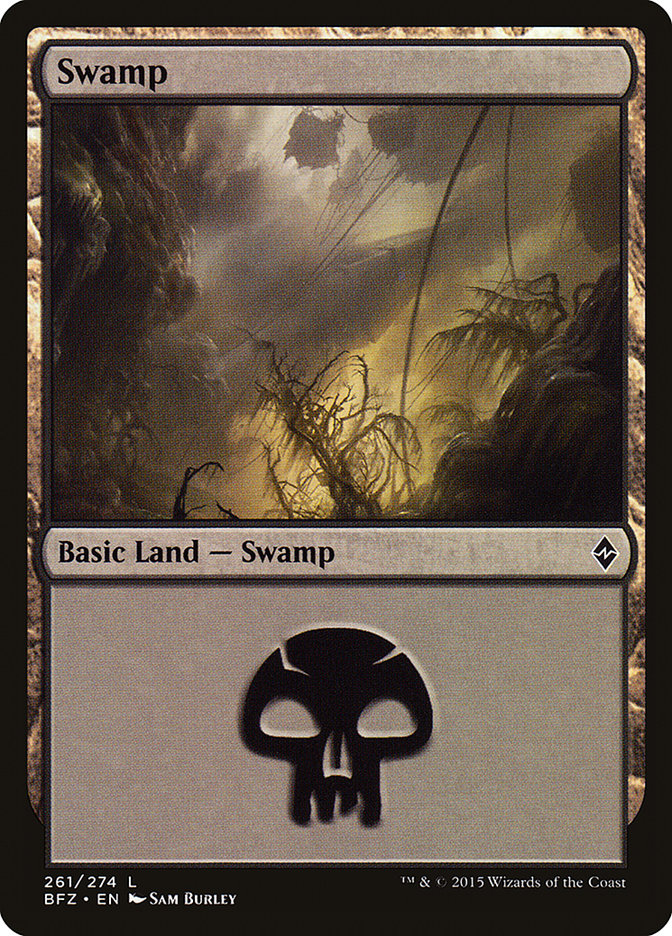 Swamp (261a) [Battle for Zendikar] | Total Play