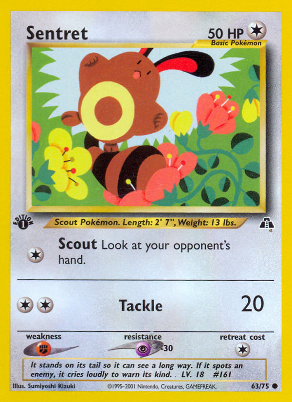 Sentret (63/75) [Neo Discovery 1st Edition] | Total Play