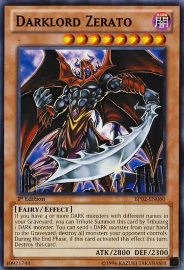 Darklord Zerato [BP02-EN060] Rare | Total Play