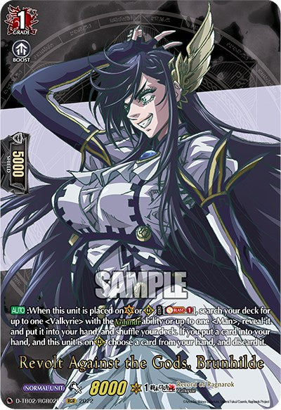 Revolt Against the Gods, Brunhilde (D-TB02/RGR02EN) [Record of Ragnarok] | Total Play