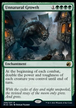 Unnatural Growth (Promo Pack) [Innistrad: Midnight Hunt Promos] | Total Play