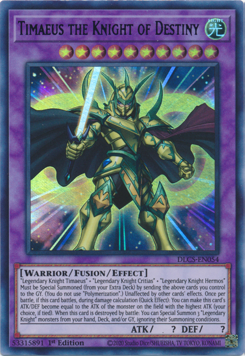 Timaeus the Knight of Destiny (Green) [DLCS-EN054] Ultra Rare | Total Play