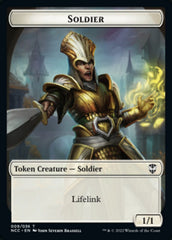 Soldier (09) // Cat Beast Double-Sided Token [Streets of New Capenna Commander Tokens] | Total Play