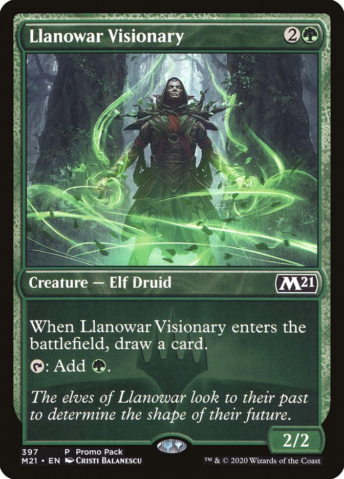 Llanowar Visionary (Promo Pack) [Core Set 2021 Promos] | Total Play