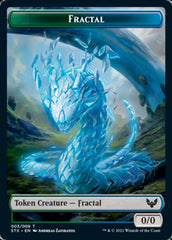 Elemental // Fractal Double-Sided Token [Strixhaven: School of Mages Tokens] | Total Play